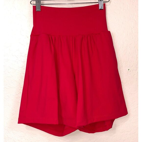 Halara Softlyzero Airy Shorts NEW Womens Small Wide High Waist Pockets Pink - Picture 2 of 13